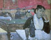 Paul Gauguin Dans  un cafe a Arles depicts the same cafe Van Gogh painted oil painting picture wholesale